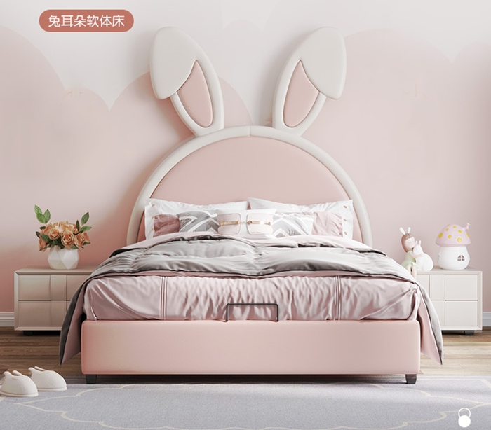 弯兔耳软床
